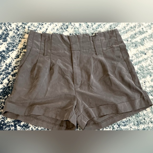 American Eagle Outfitters Gray High Waist Shorts - Picture 1 of 7